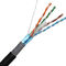 0.56m m Rj45 Cat6 LAN Cable, prenda impermeable al aire libre del cable subterráneo Cat6